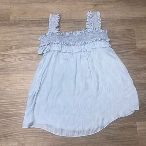 Anthropologie baby blue top size XS